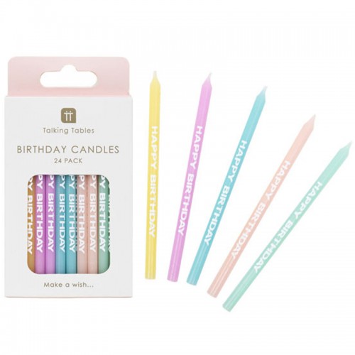 Velas Happy Birthday Pastel